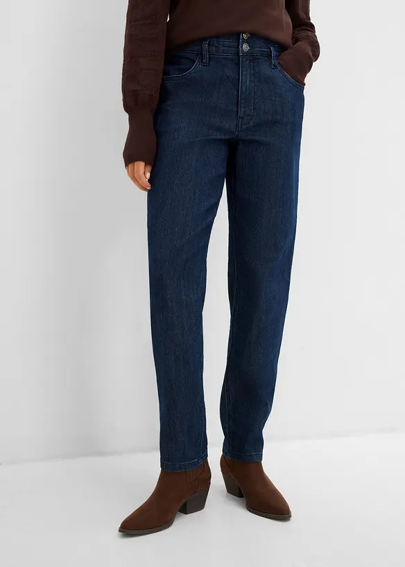 Mom-jeans High Waist, komfortlinning, bonprix