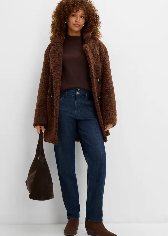 Mom-jeans High Waist, komfortlinning, bonprix