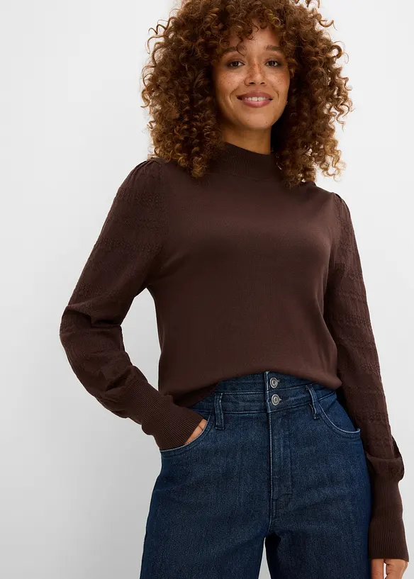 Mom-jeans High Waist, komfortlinning, bonprix
