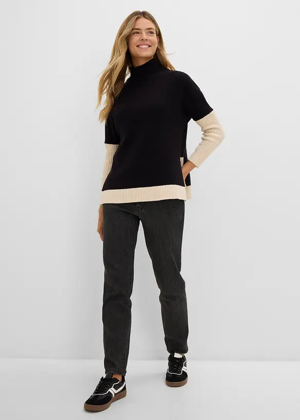 Mom-jeans High Waist, komfortlinning, bonprix