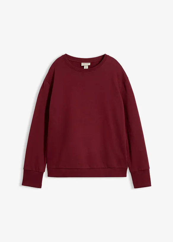 Oversized sweatshirt i myk bomullsmiks, bonprix