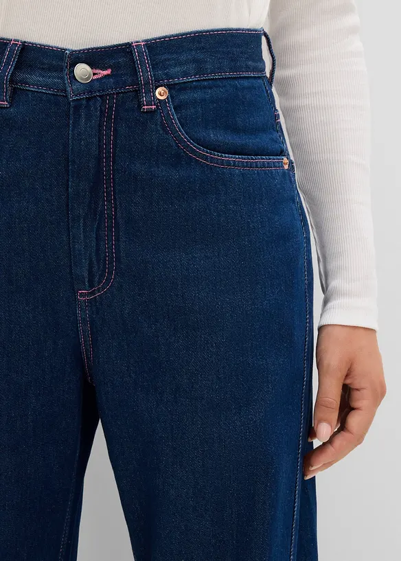 Barrel jeans high waist, bonprix