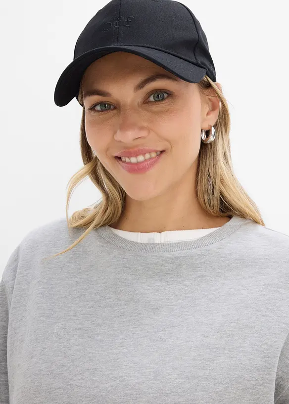 Oversized sweatshirt i myk bomullsmiks, bonprix