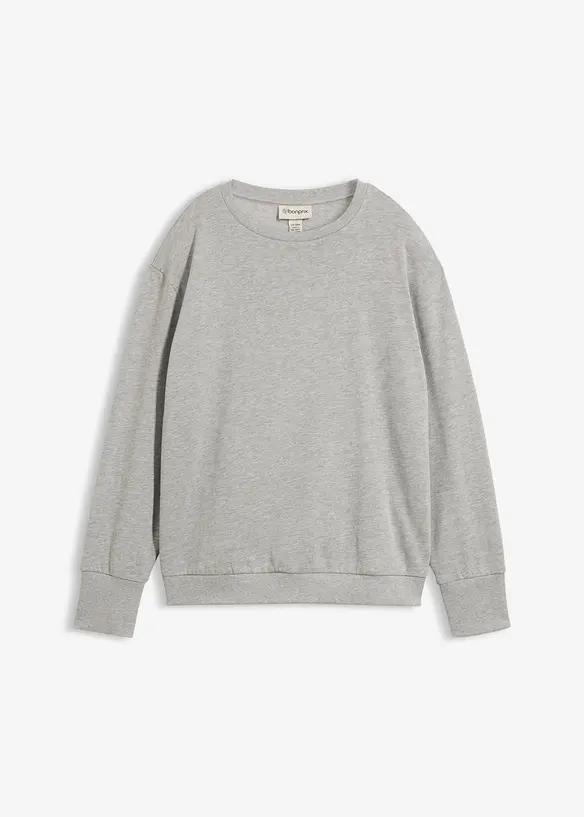 Oversized sweatshirt i myk bomullsmiks, bonprix