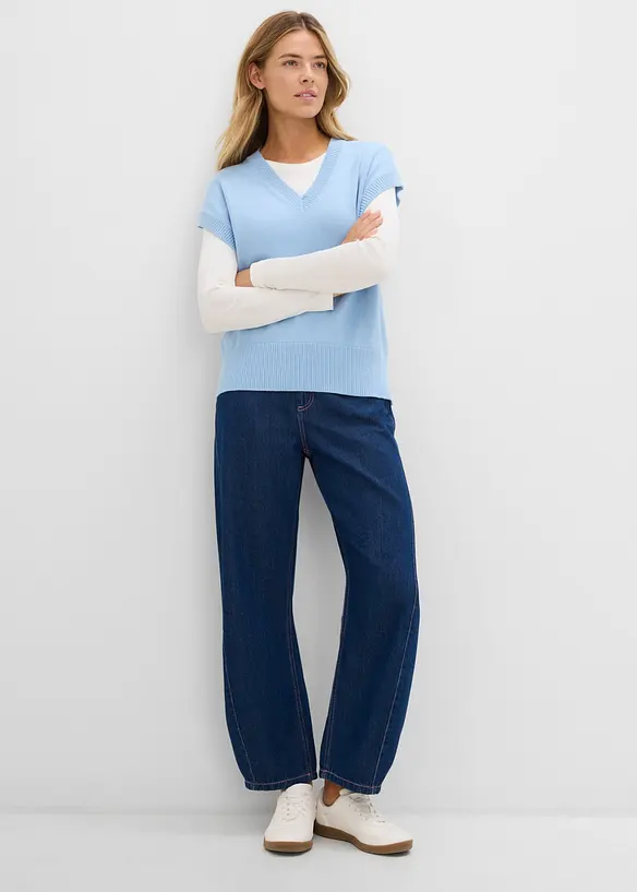 Barrel jeans high waist, bonprix