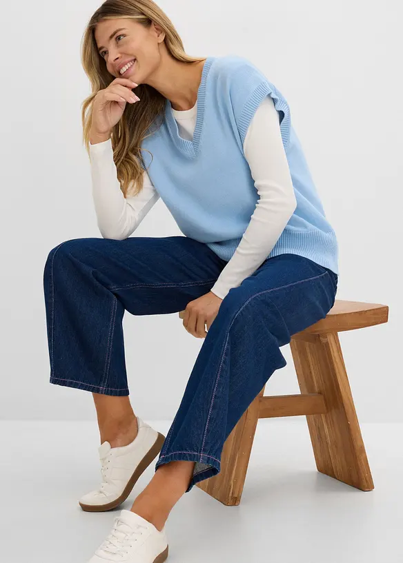 Barrel jeans high waist, bonprix
