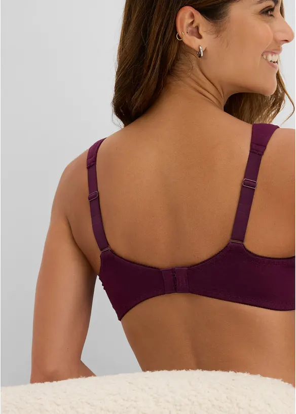 Padded-BH med b&oslash;yle med &oslash;kologisk bomull (2-pack), bonprix