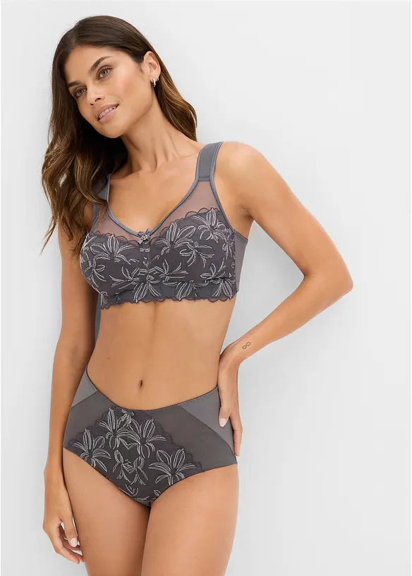 Shape truse med delikat broderi, bonprix