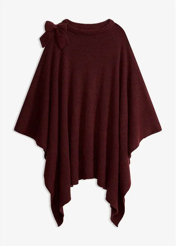 Poncho med sl&oslash;yfeapplikasjon, bonprix