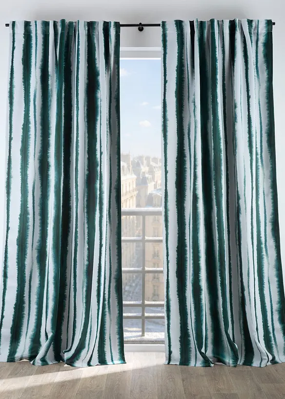 M&oslash;rkleggingsgardin med resirkulert polyester (1-pack), bonprix