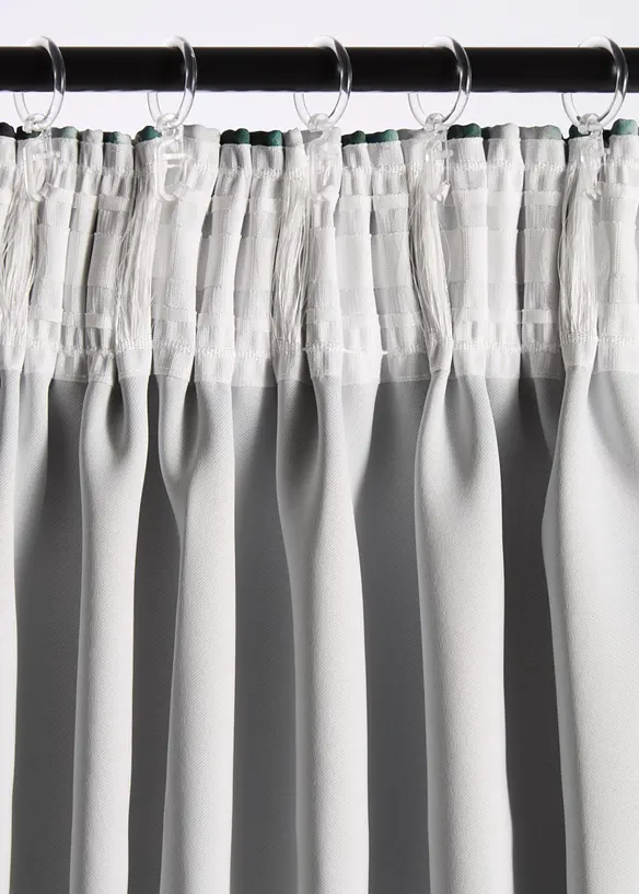 M&oslash;rkleggingsgardin med resirkulert polyester (1-pack), bonprix