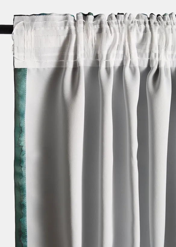 M&oslash;rkleggingsgardin med resirkulert polyester (1-pack), bonprix
