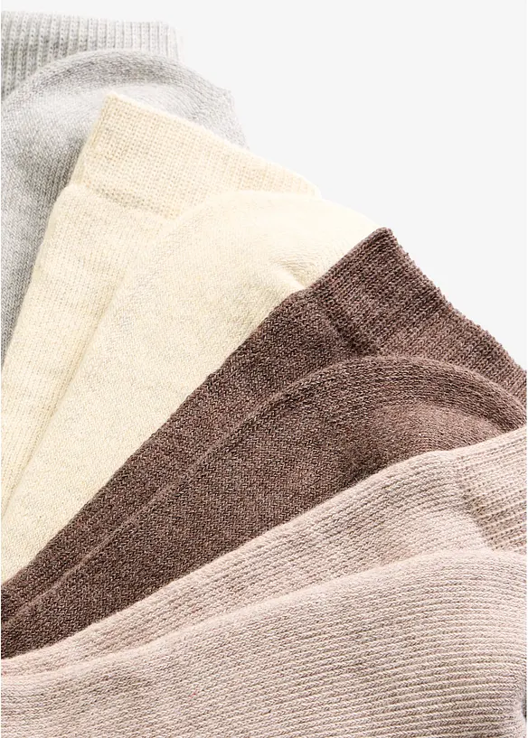 Varme frott&eacute;sokker med &oslash;kologisk bomull (4-pack), bonprix