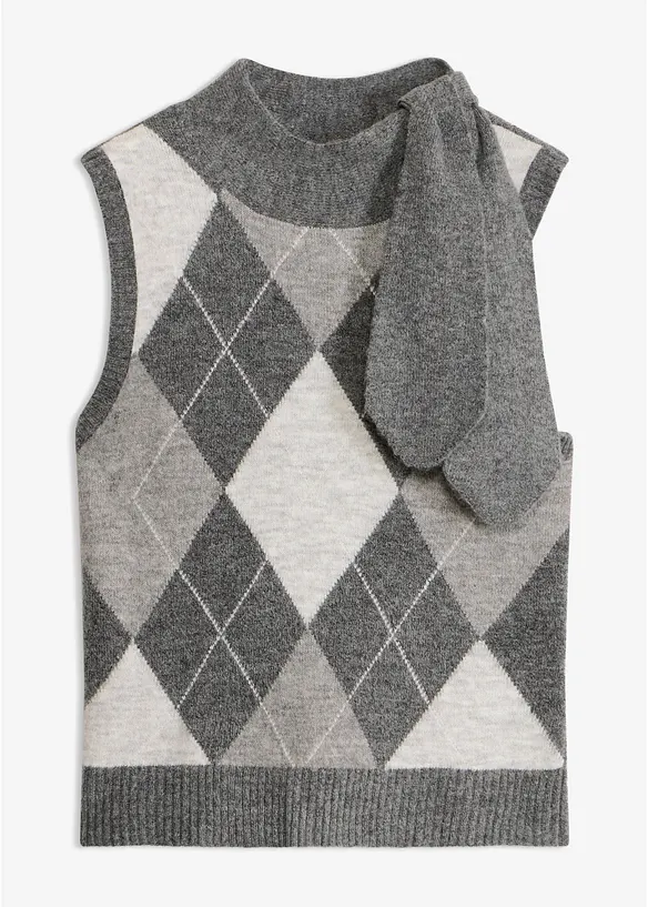 Vest med skjerf, bonprix