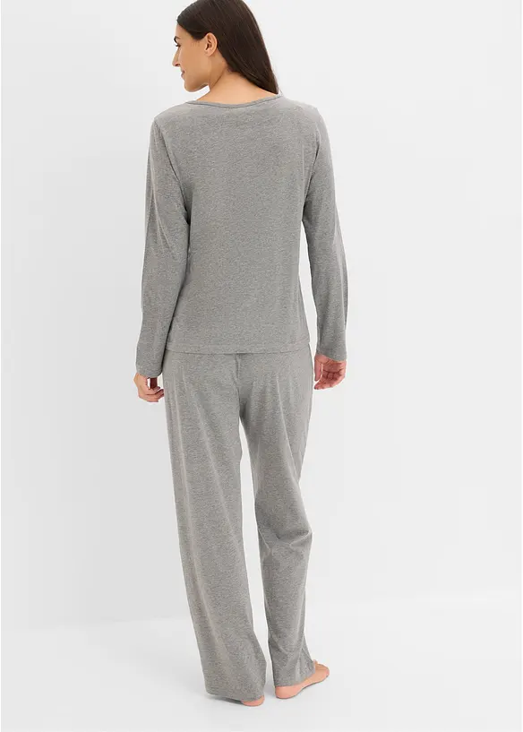 Pyjamas i 100% bomull (2-pack), bonprix