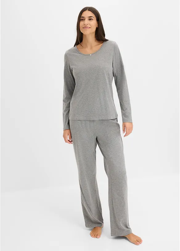 Pyjamas i 100% bomull (2-pack), bonprix
