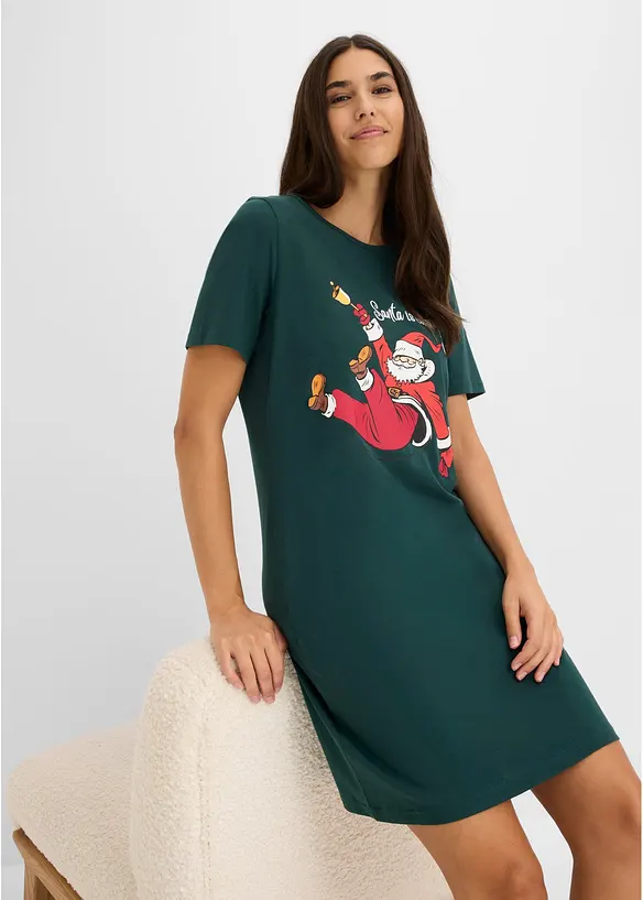 Nattskjorte i 100% bomull, bonprix