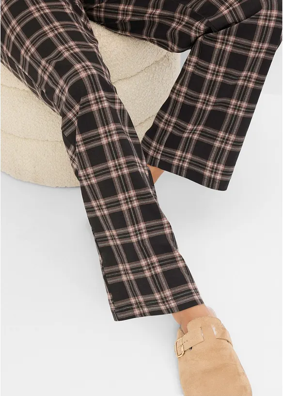 Loungewear kosedress med flanellbukse, bonprix