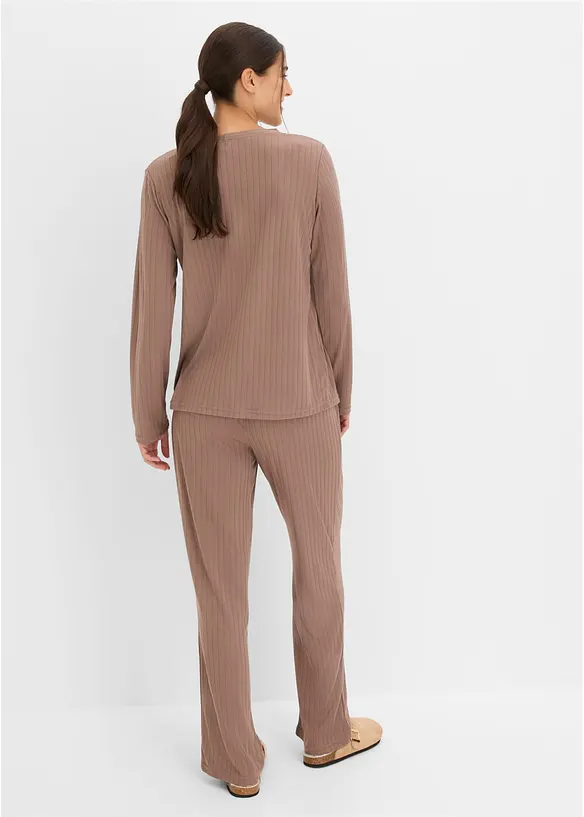 Loungewear-kosedress i myk pointellejersey, bonprix