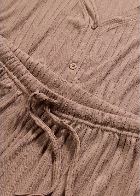 Loungewear-kosedress i myk pointellejersey, bonprix