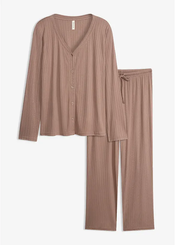 Loungewear-kosedress i myk pointellejersey, bonprix