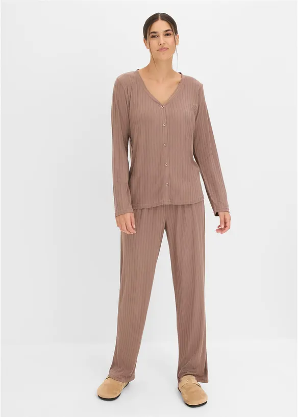 Loungewear-kosedress i myk pointellejersey, bonprix