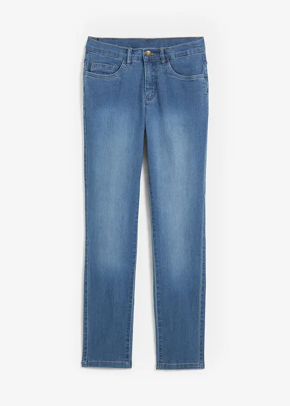 Straight jeans mid waist, stretch, bonprix