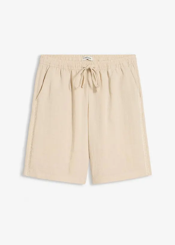 Pull on-bermudashorts i viskoseblanding, bonprix