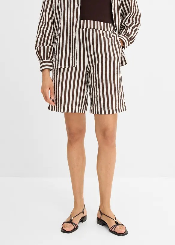 Musselin-shorts i 100% bomull, bonprix