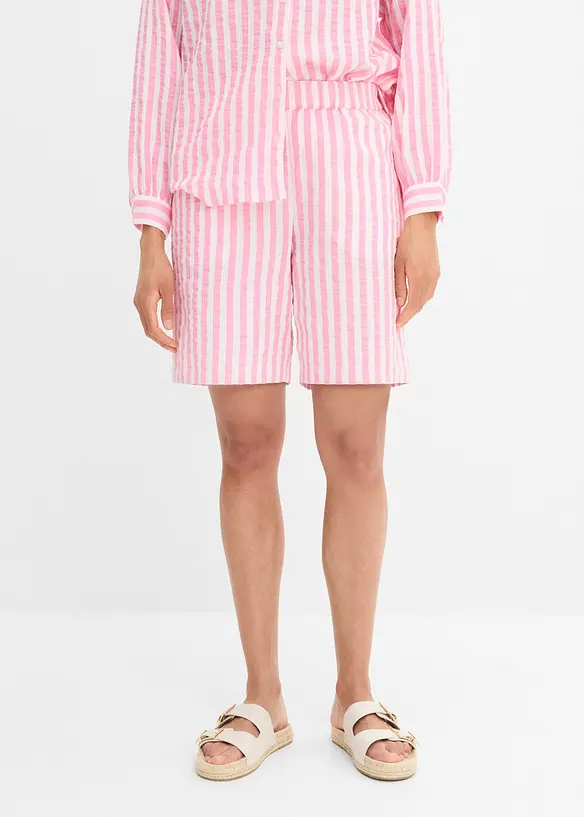 Musselin-shorts i 100% bomull, bonprix
