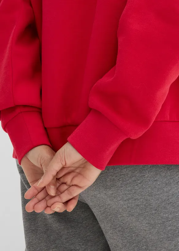 Oversized sweatshirt i 100% &oslash;kologisk bomull, bonprix