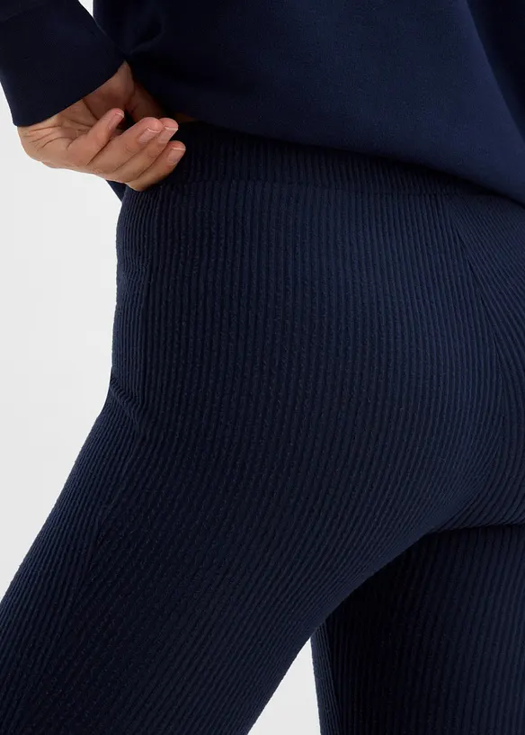 Varm ribbet termoleggings, bonprix