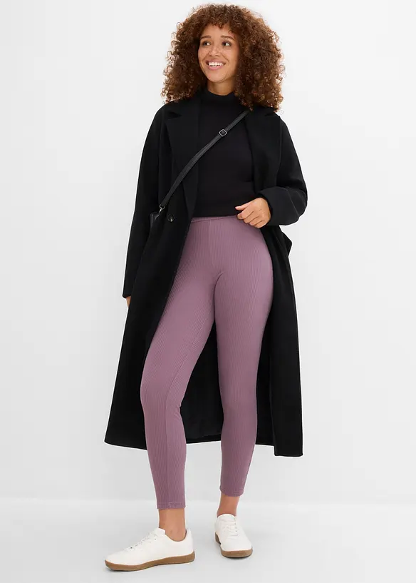 Varm ribbet termoleggings, bonprix