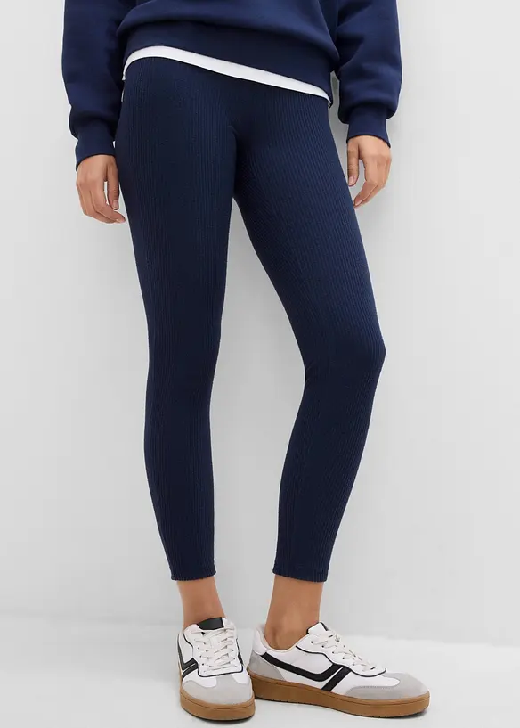 Varm ribbet termoleggings, bonprix