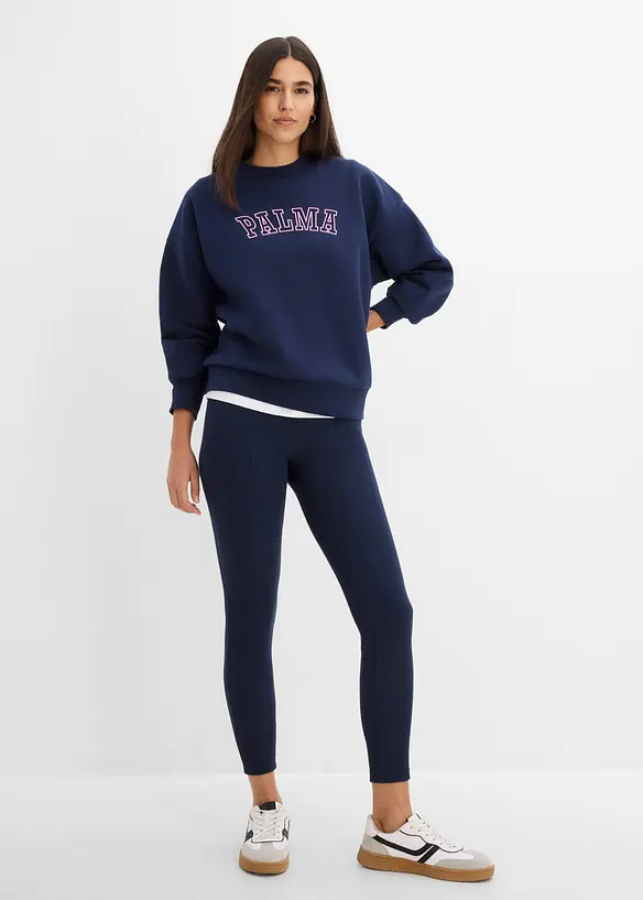 Varm ribbet termoleggings, bonprix