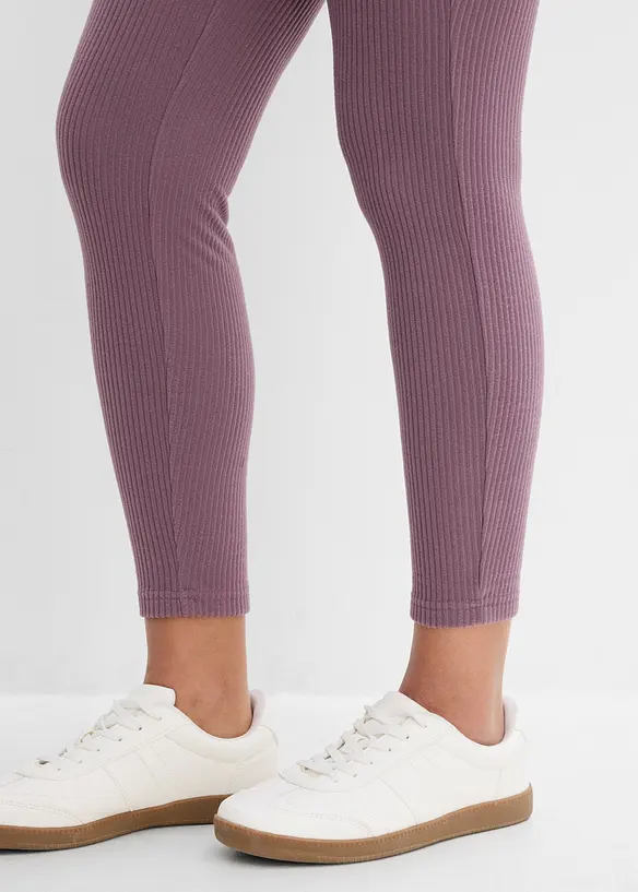 Varm ribbet termoleggings, bonprix