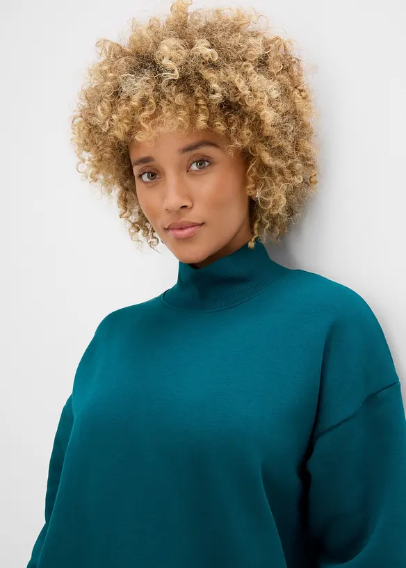 Sweatshirt med rullekrage, bonprix