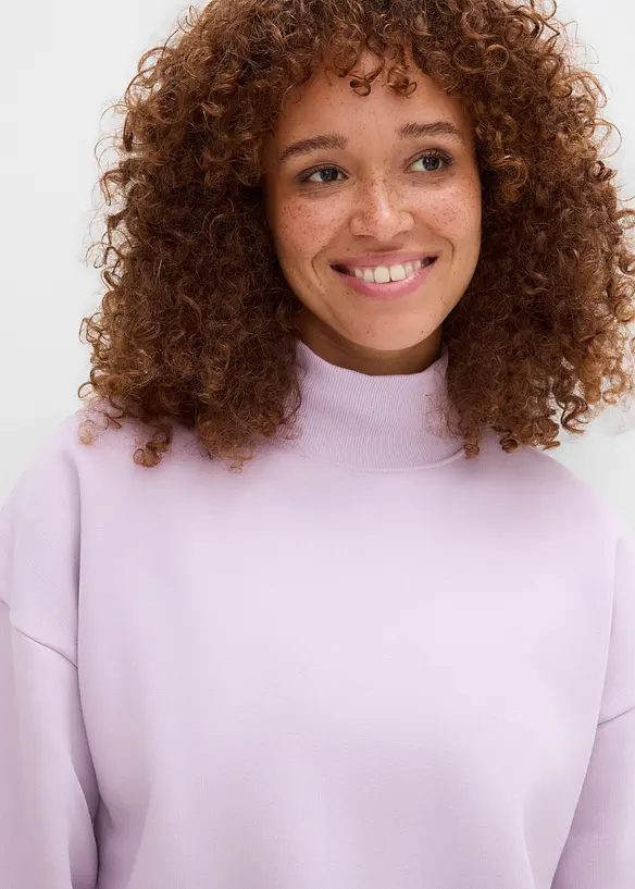 Sweatshirt med rullekrage, bonprix