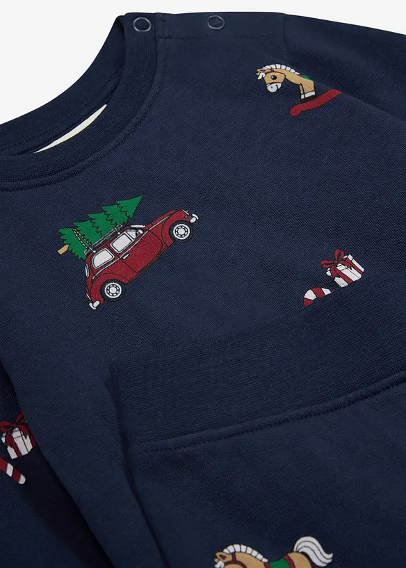 Sweatshirt og bukse i 100% &oslash;kologisk bomull, bonprix