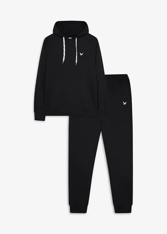 Joggedress i 100% bomull, bonprix