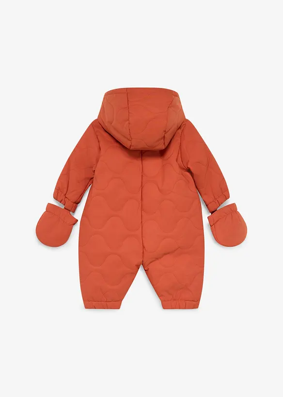 Vattert dress med votter som kan kneppes av, bonprix