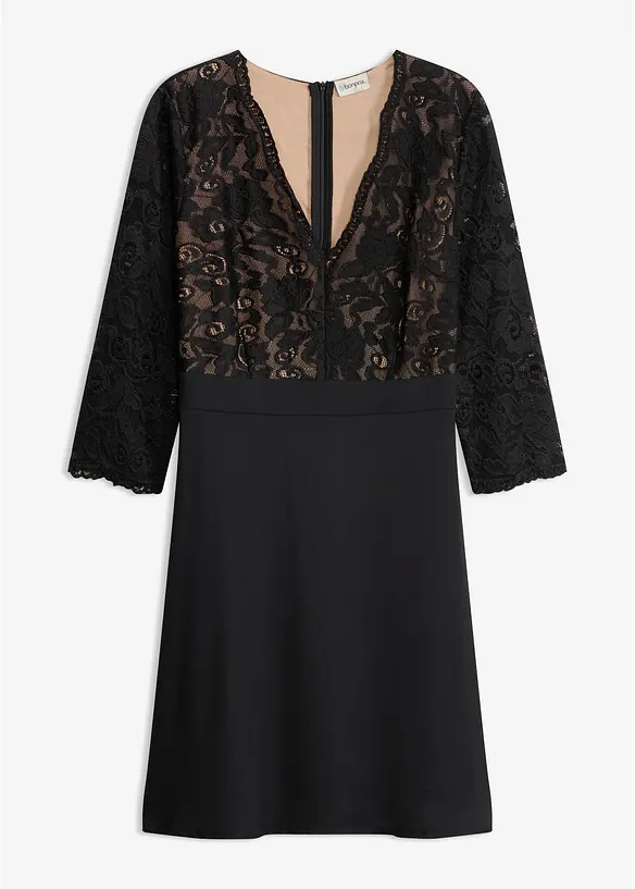 Coctailkjole med blonder, bonprix