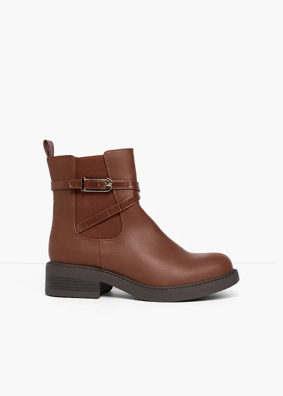 Chelseaboots med spenne, bonprix
