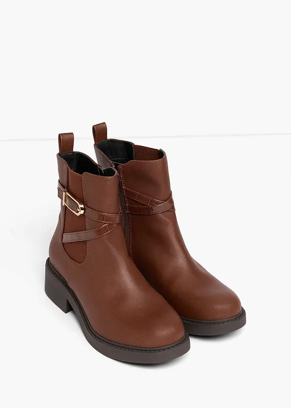 Chelseaboots med spenne, bonprix