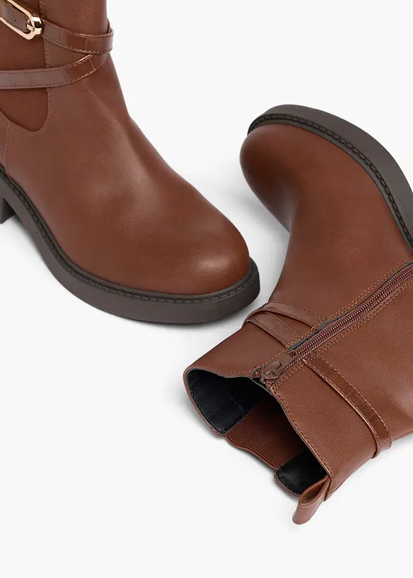 Chelseaboots med spenne, bonprix