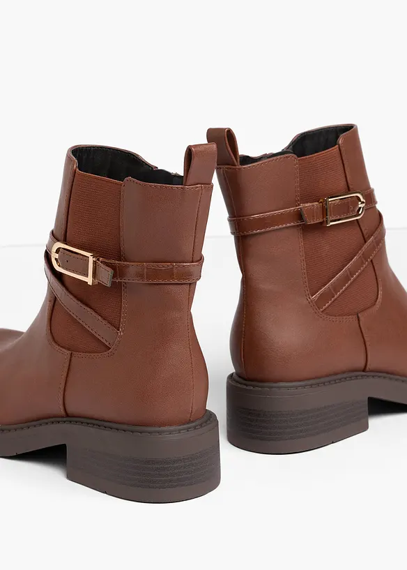 Chelseaboots med spenne, bonprix