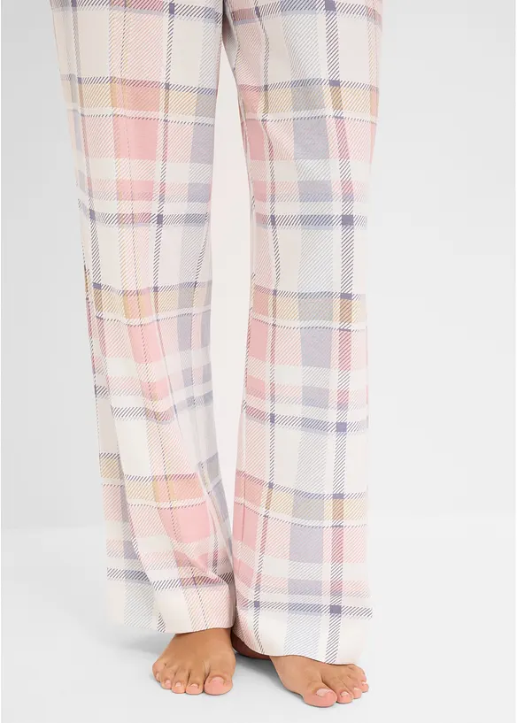 Vevd pyjamasbukse i flanell (2-pack), bonprix