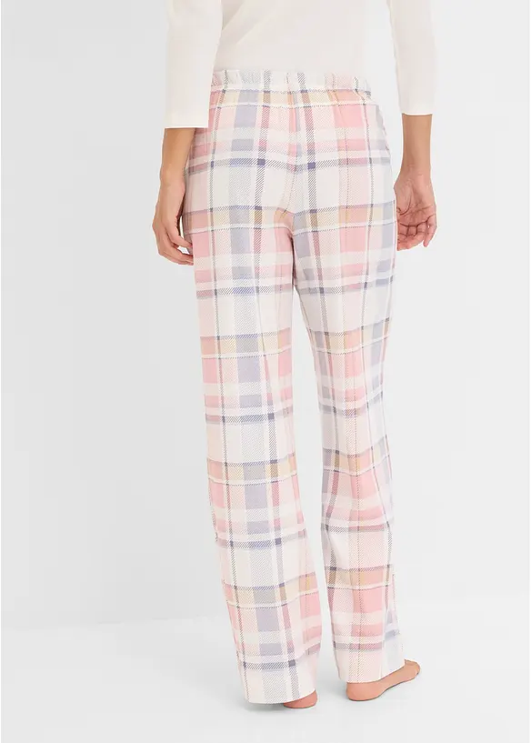 Vevd pyjamasbukse i flanell (2-pack), bonprix