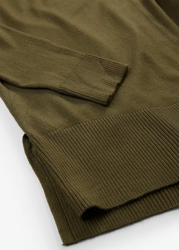 Oversized, strikket genser i viskosemiks, bonprix