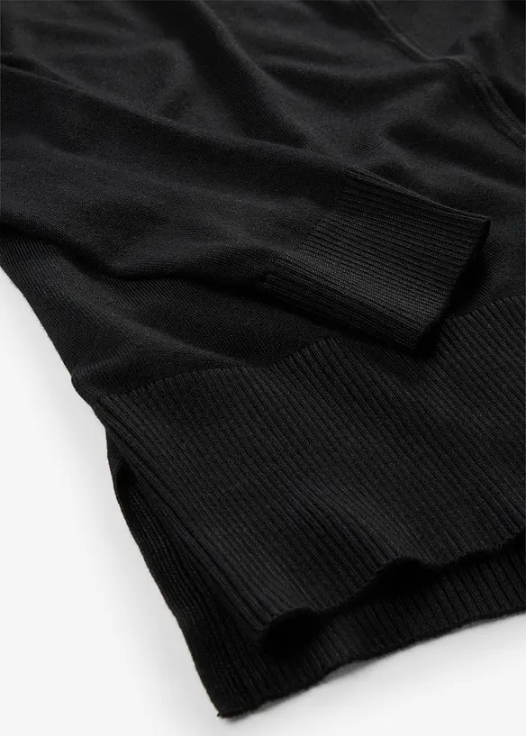 Oversized, strikket genser i viskosemiks, bonprix